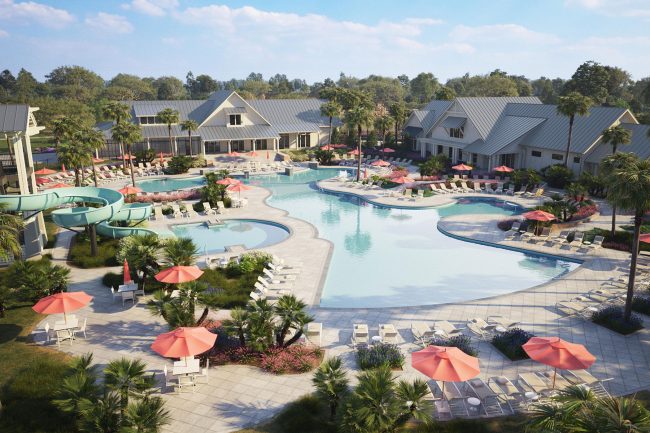 Resort-Style Pool Rendering