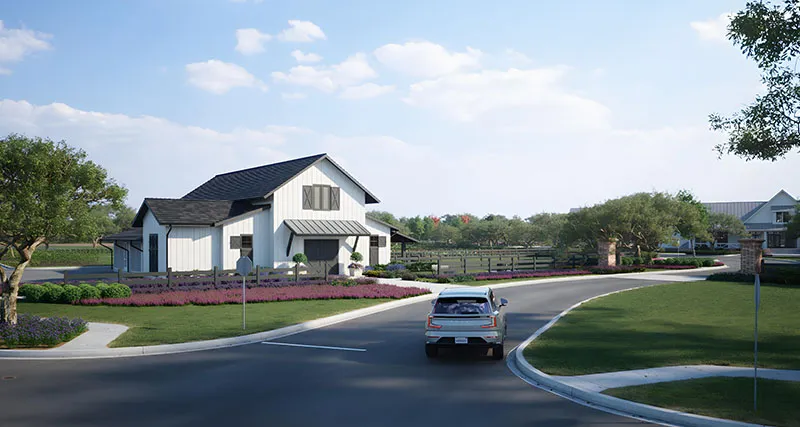 A rendering of the upcoming Farm Store.