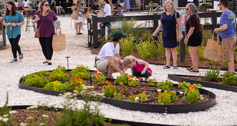 Community at You-Pick Garden at Carnes Crossroads