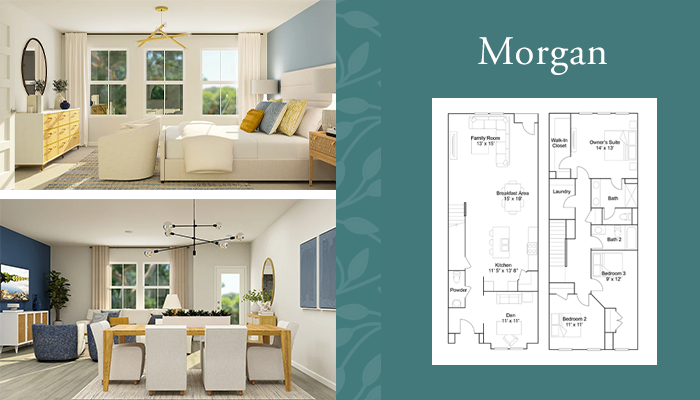 Morgan townhome floorplan