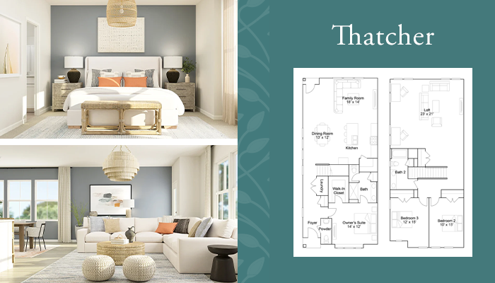 Thatcher townhome floorplan